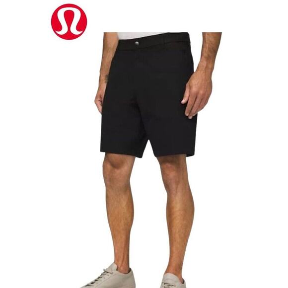 Lululemon Men Commission Warpstreme Chino 9” | Black | Sz 36 - Picture 1 of 9
